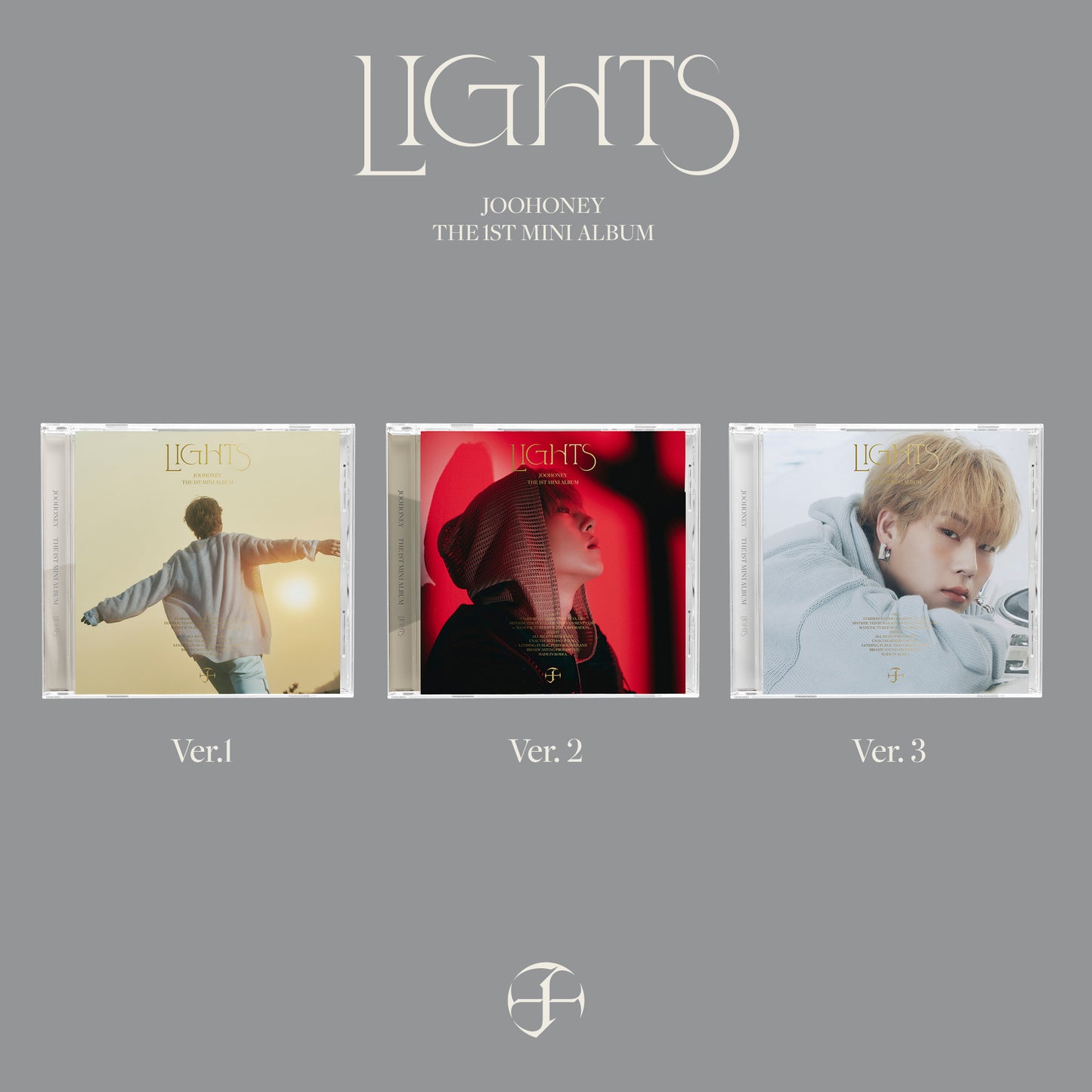 JOOHONEY 1ST MINI ALBUM 'LIGHTS' (JEWEL) SET COVER