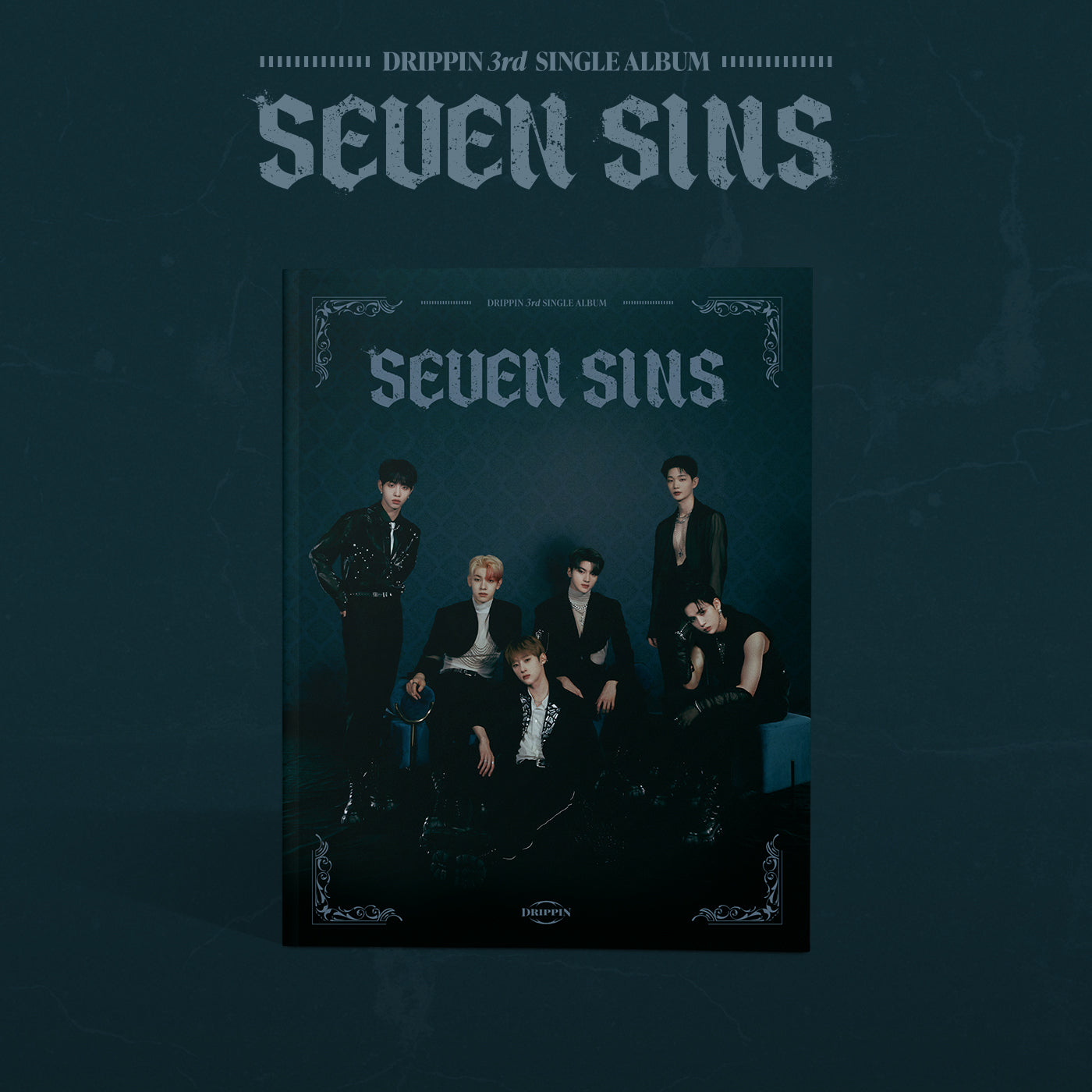 DRIPPIN 3RD SINGLE ALBUM 'SEVEN SINS' DARK VERSION COVER