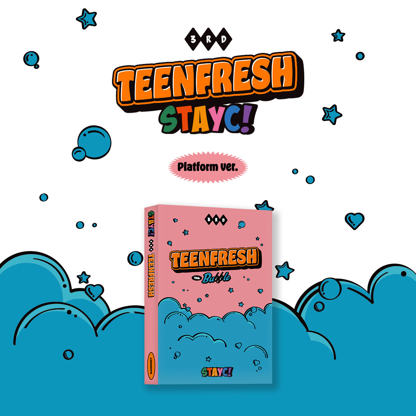 STAYC 3RD MINI ALBUM 'TEENFRESH' (PLATFORM) COVER