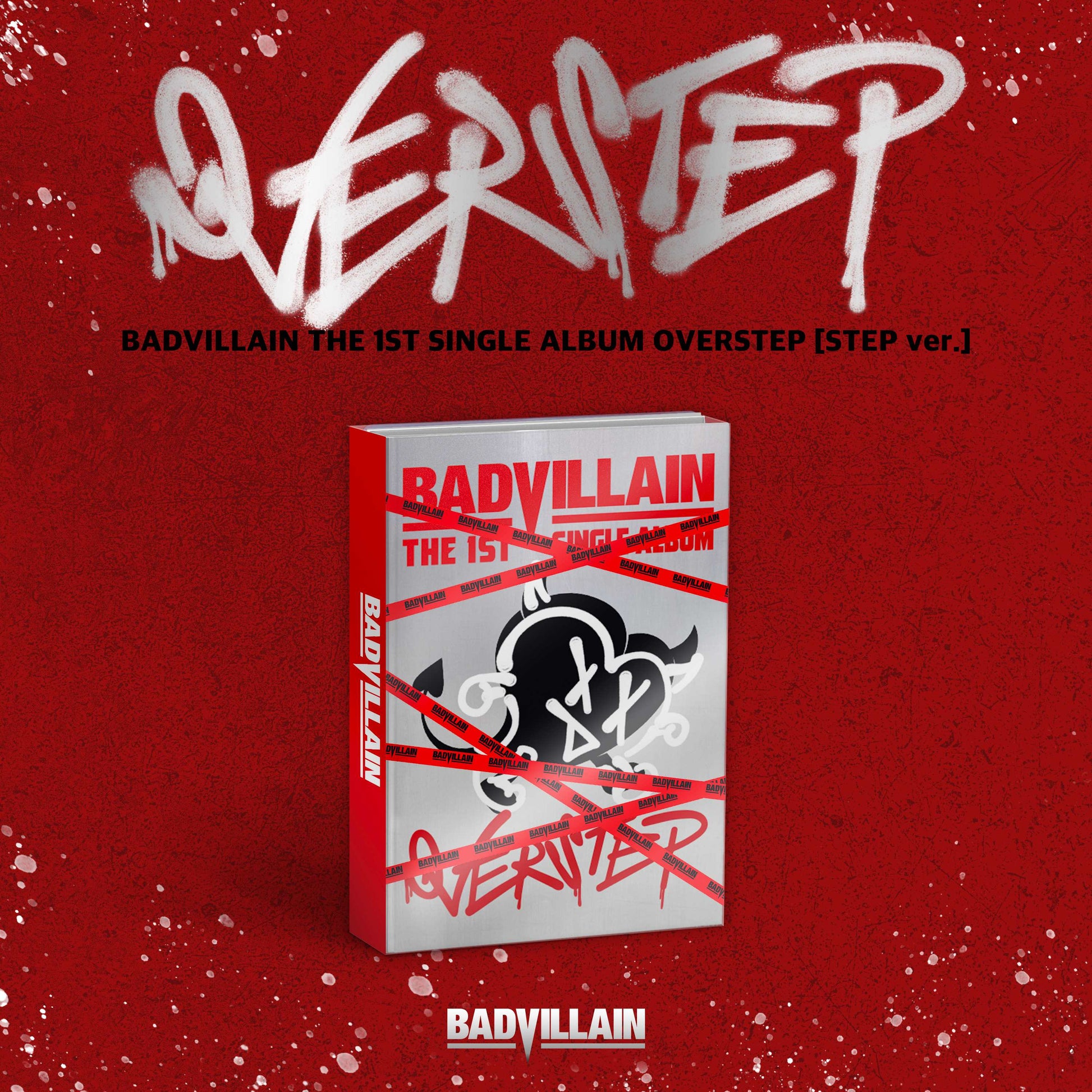 BADVILLAIN 1ST SINGLE ALBUM 'OVERSTEP' STEP VERSION COVER