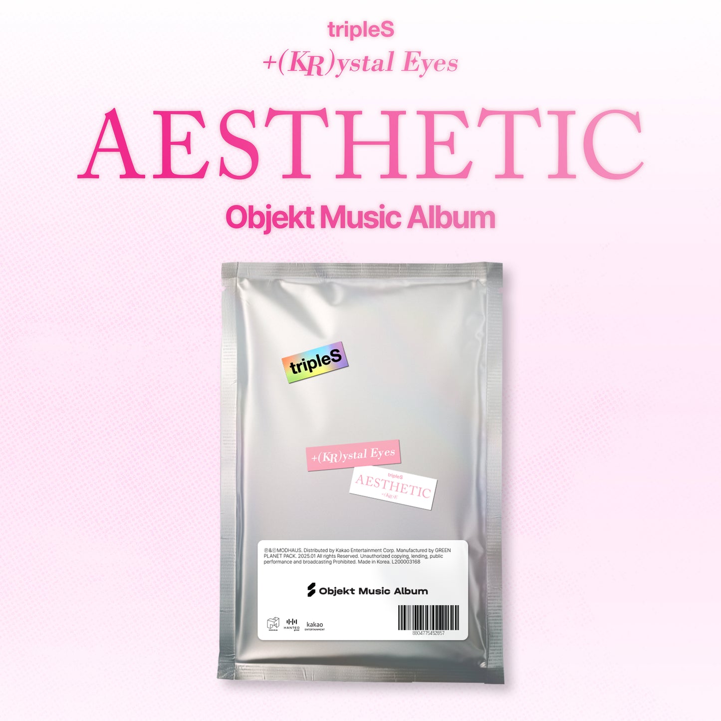 TRIPLES MINI ALBUM '+(KR)YSTAL EYES AESTHETIC' (OMA) COVEWR