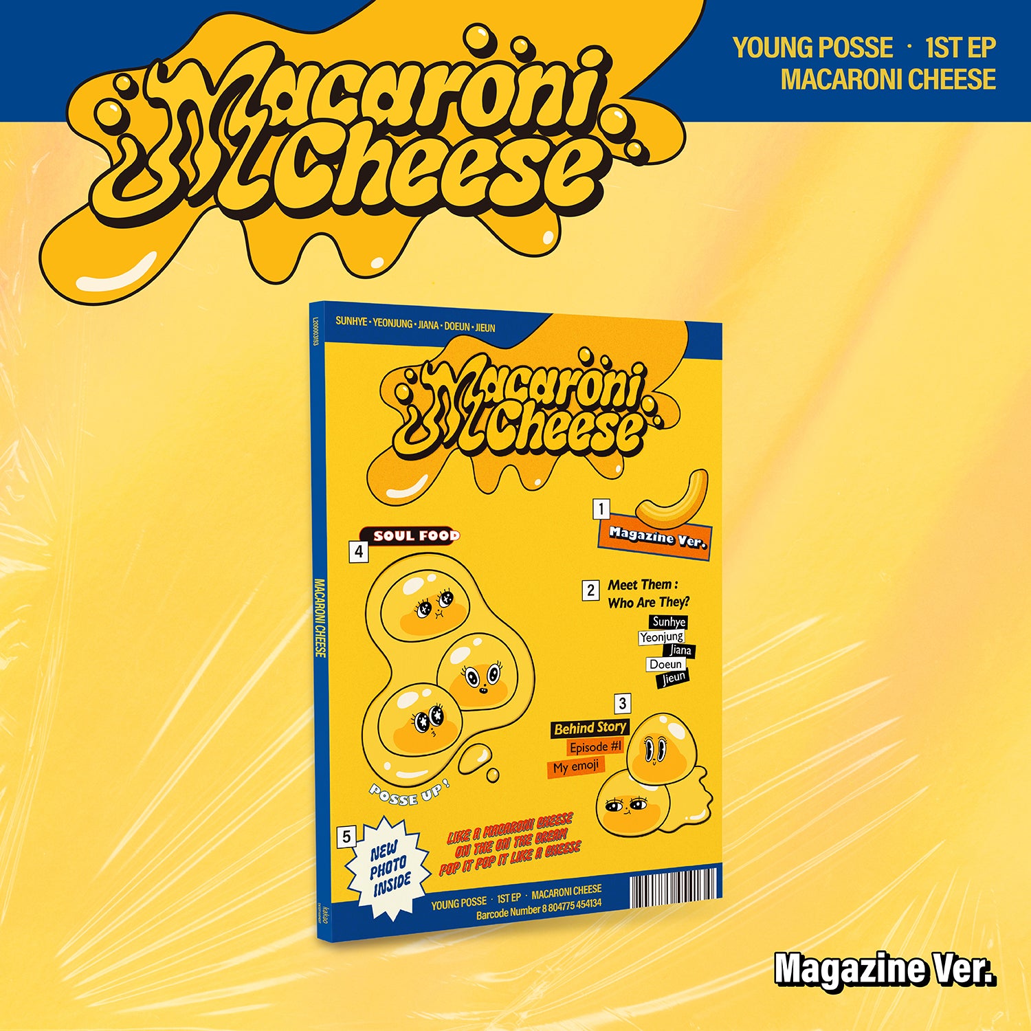 YOUNG POSSE 1ST EP ALBUM 'MACARONI  CHEESE' (MAGAZINE) COVER