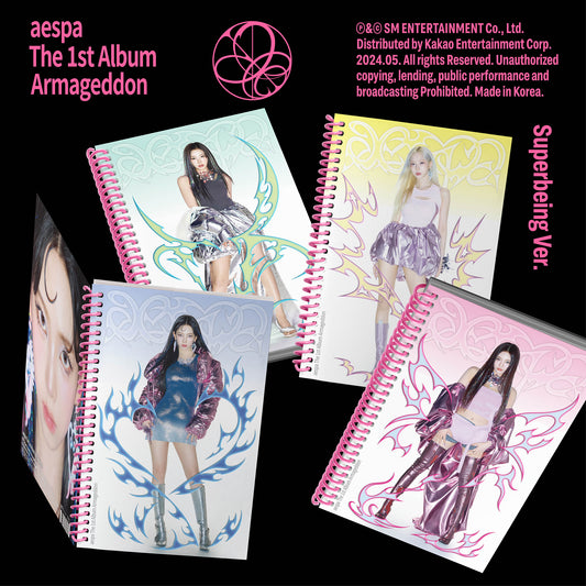 AESPA 1ST ALBUM 'ARMAGEDDON' (SUPERBEING) COVER