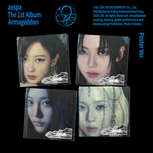 AESPA 1ST ALBUM 'ARMAGEDDON' (POSTER) SET COVER