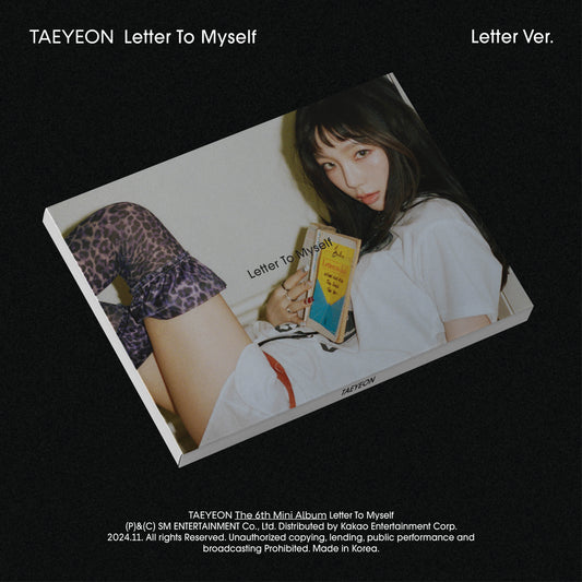 TAEYEON 6TH MINI ALBUM 'LETTER TO MYSELF' (LETTER) COVER