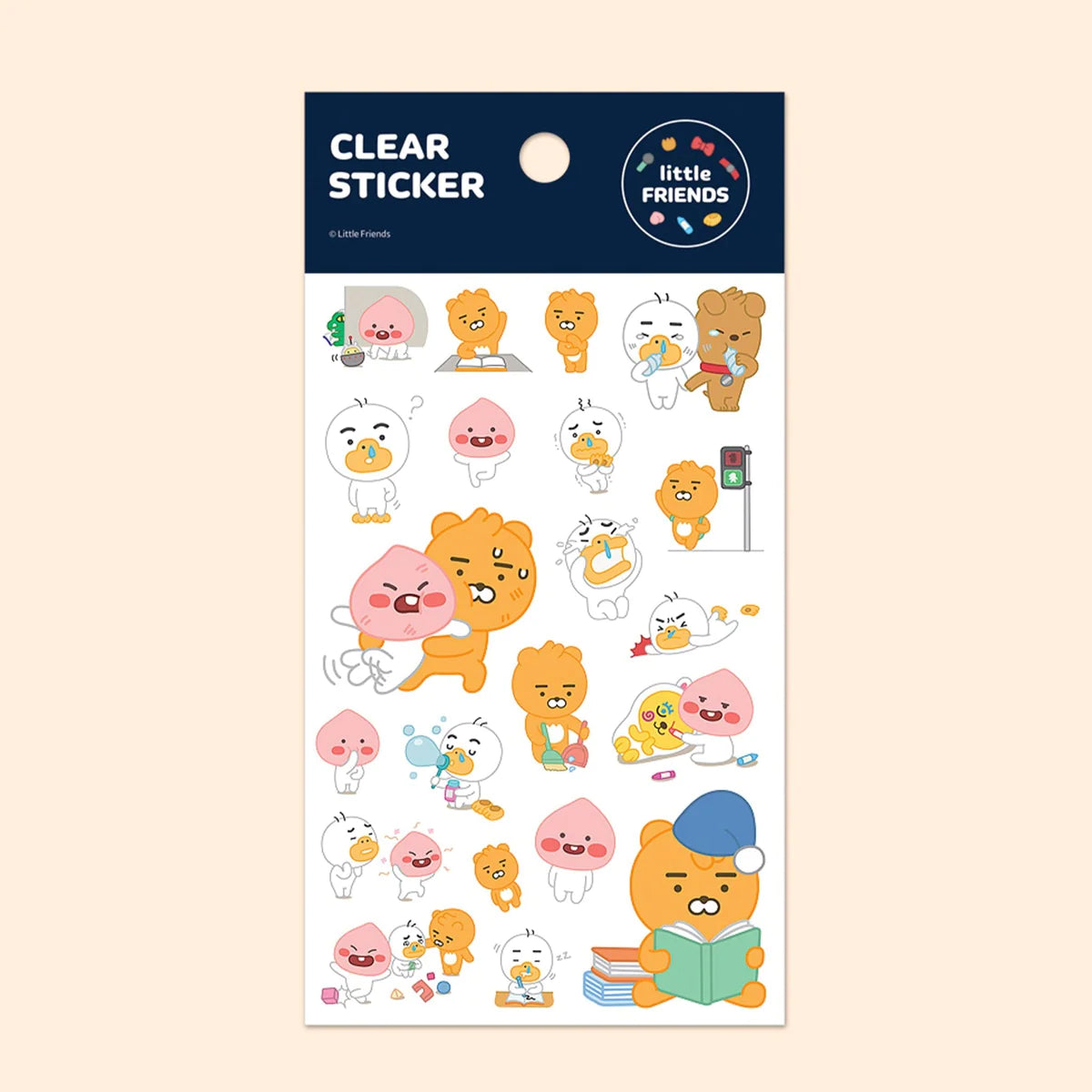 LITTLE FRIENDS CLEAR STICKER PACK A