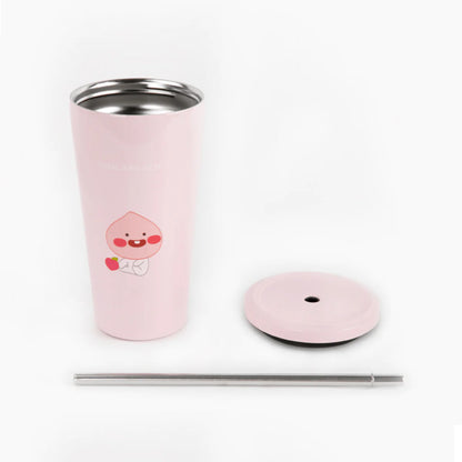 LITTLE FRIENDS STAINLESS STEEL TUMBLER WITH LID & STRAW - KPOP REPUBLIC