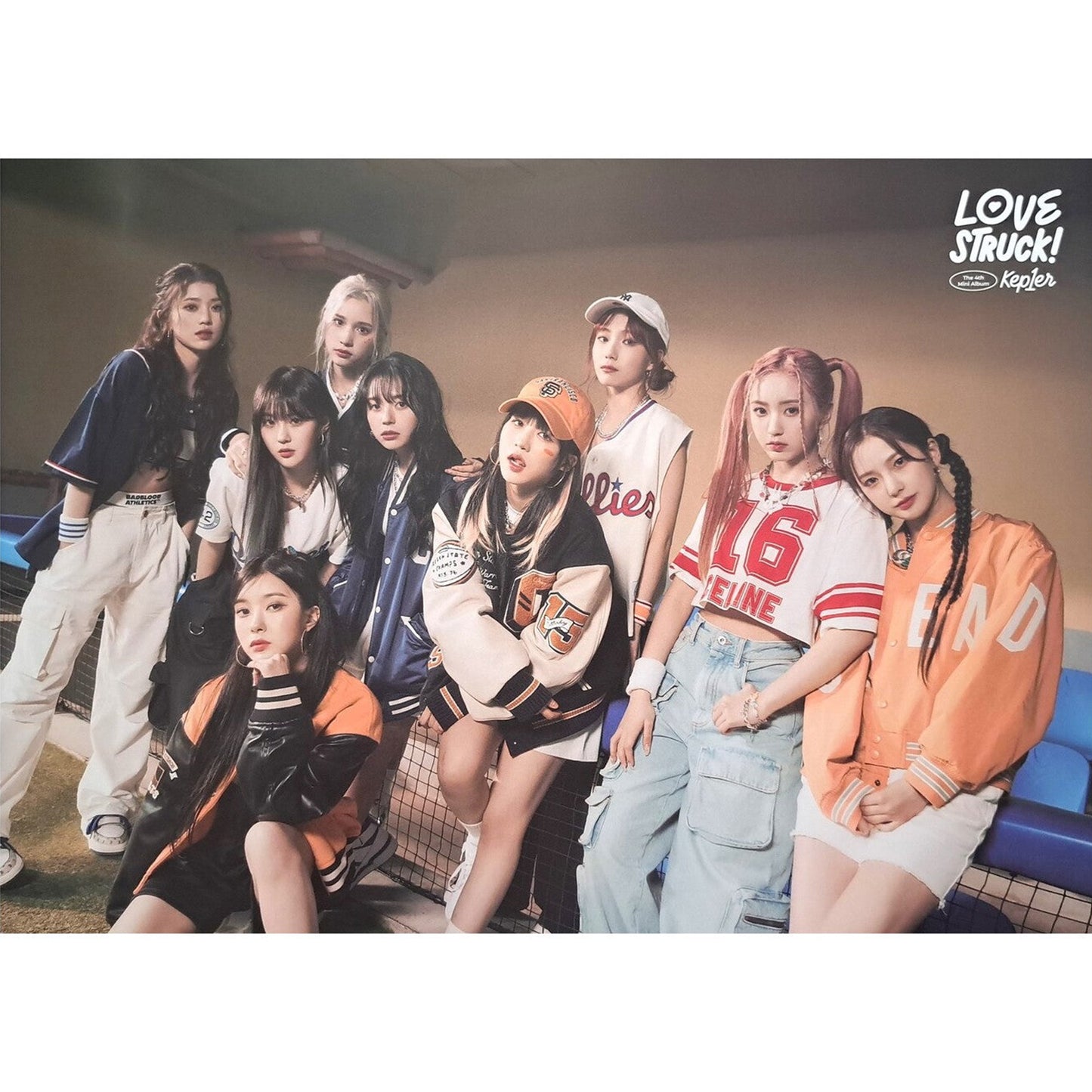 KEP1ER 4TH MINI ALBUM 'LOVESTRUCK!' POSTER ONLY LOVE STRIKE VERSION COVER