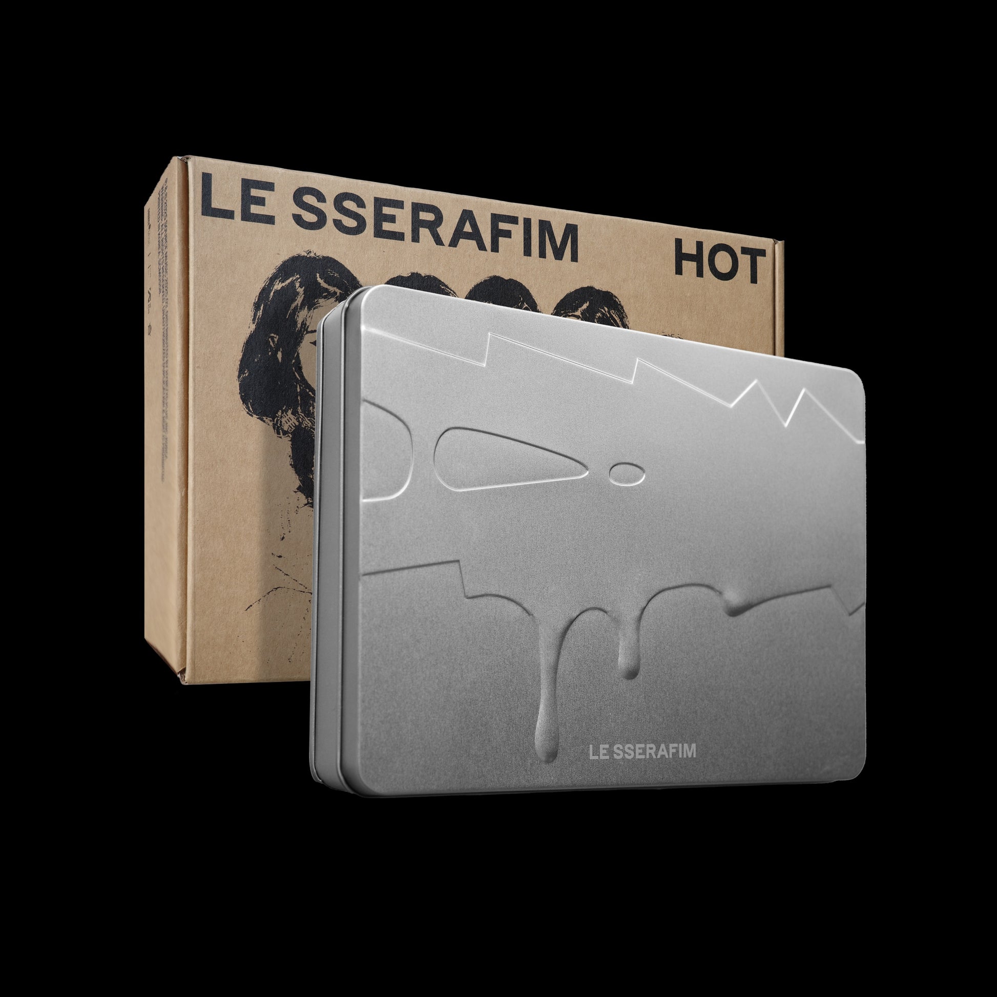 LE SSERAFIM 5TH MINI ALBUM 'HOT' (TIN CASE) COVER