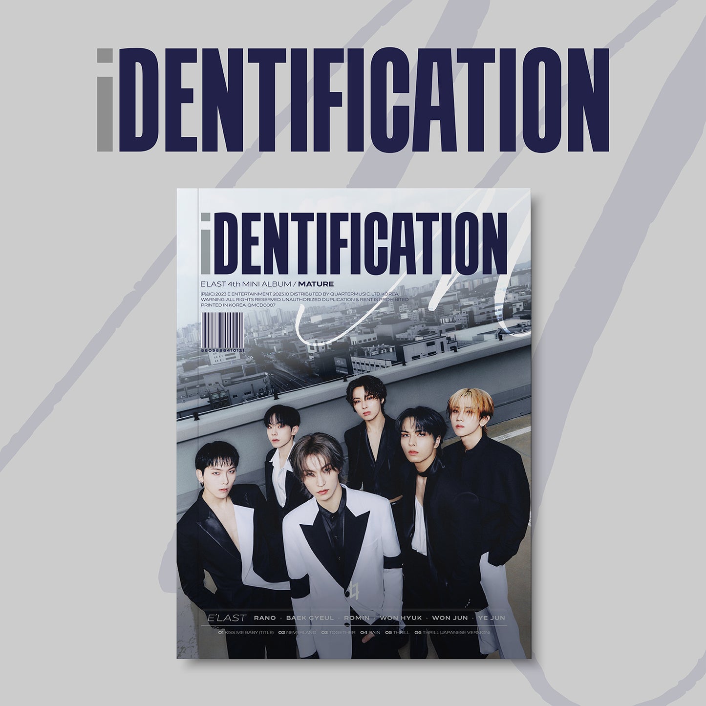 E'LAST 4TH MINI ALBUM 'IDENTIFICATION' M VERSION COVER