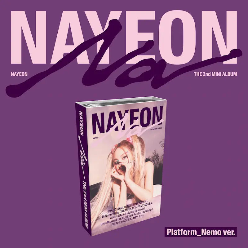 NAYEON 2ND MINI ALBUM 'NA' (PLATFORM NEMO) COVER