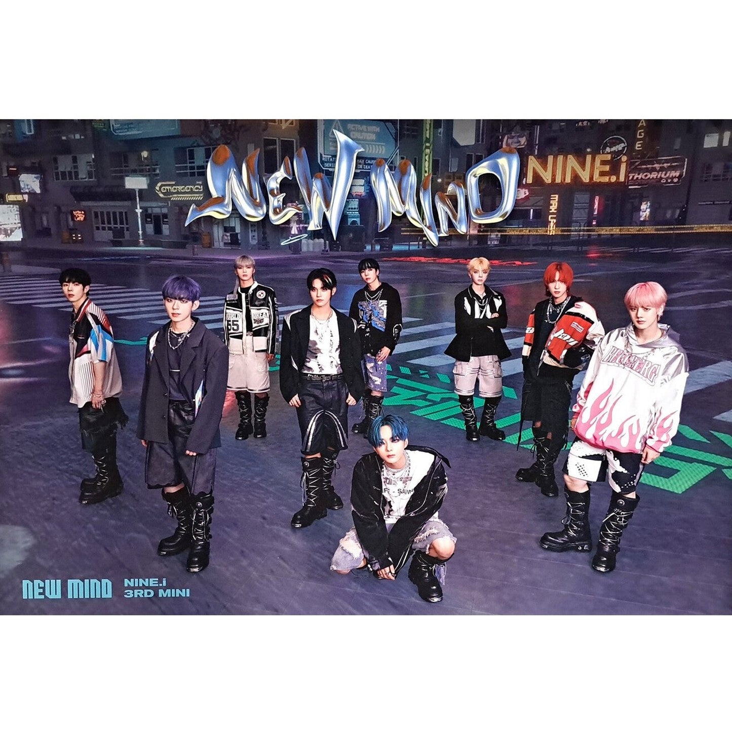 NINE.I 3RD MINI ALBUM 'NEW MIND' POSTER ONLY ON VERSION COVER