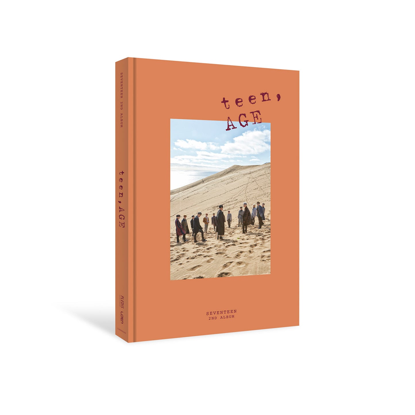 SEVENTEEN 2ND ALBUM 'TEEN, AGE' (RE-RELEASE) ORANGE VERSION COVER