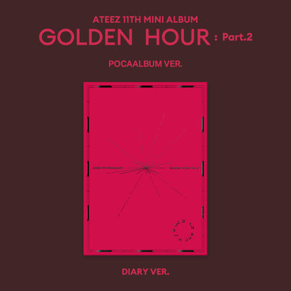 ATEEZ 11TH MINI ALBUM 'GOLDEN HOUR : PART.2' (POCA) DIARY VERSION COVER