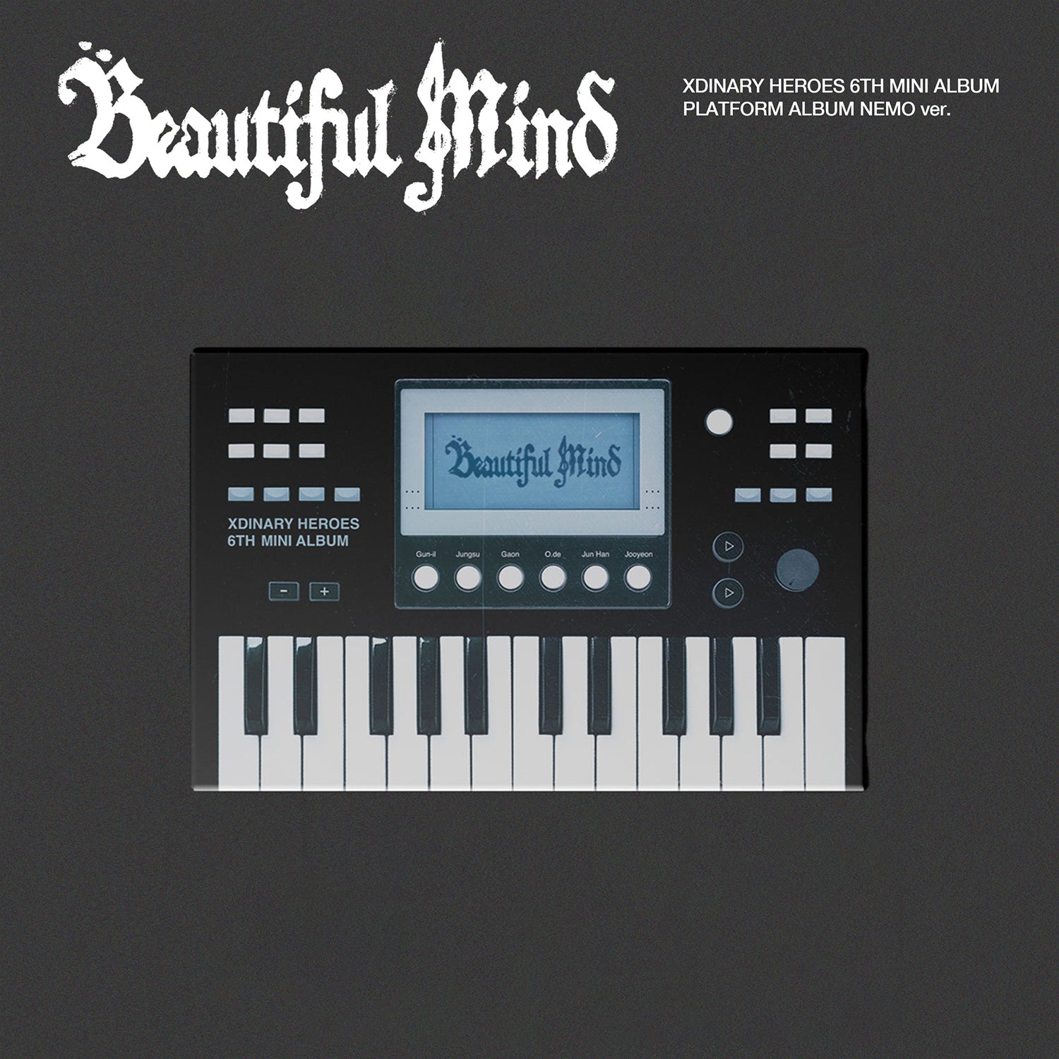 XDINARY HEROES 6TH MINI ALBUM 'BEAUTIFUL MIND' (PLATFORM NEMO) RAW VERSION COVER