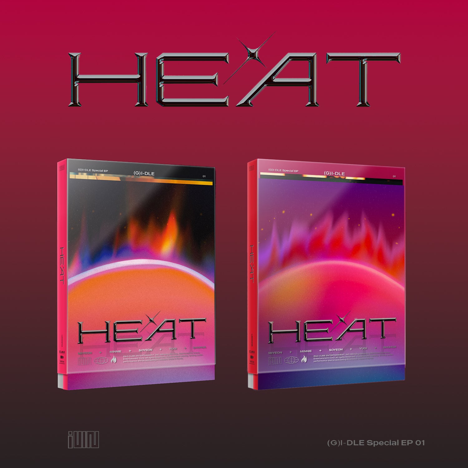 (G)I-DLE SPECIAL ALBUM 'HEAT' SET COVER