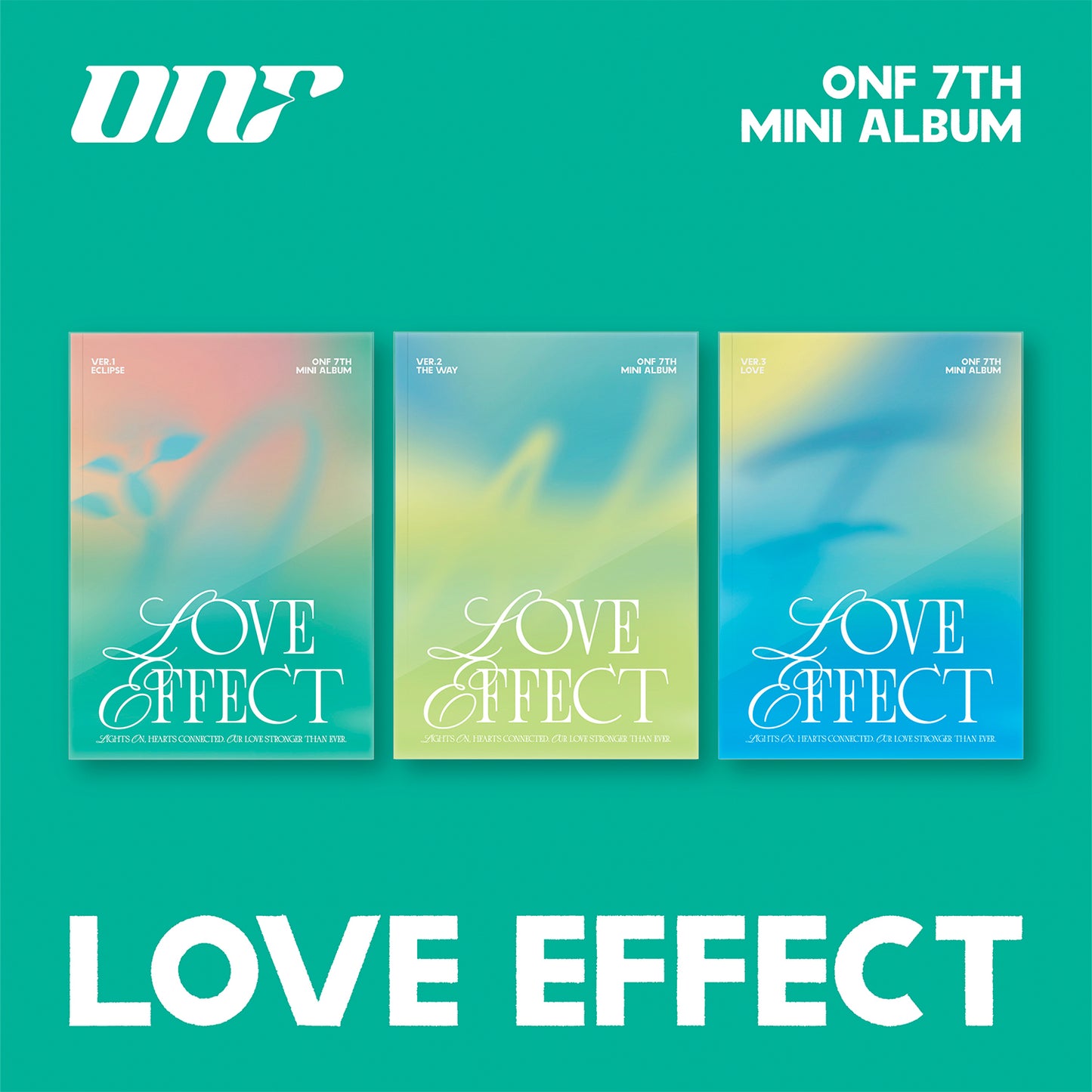 ONF 7TH MINI ALBUM 'LOVE EFFECT' SET COVER