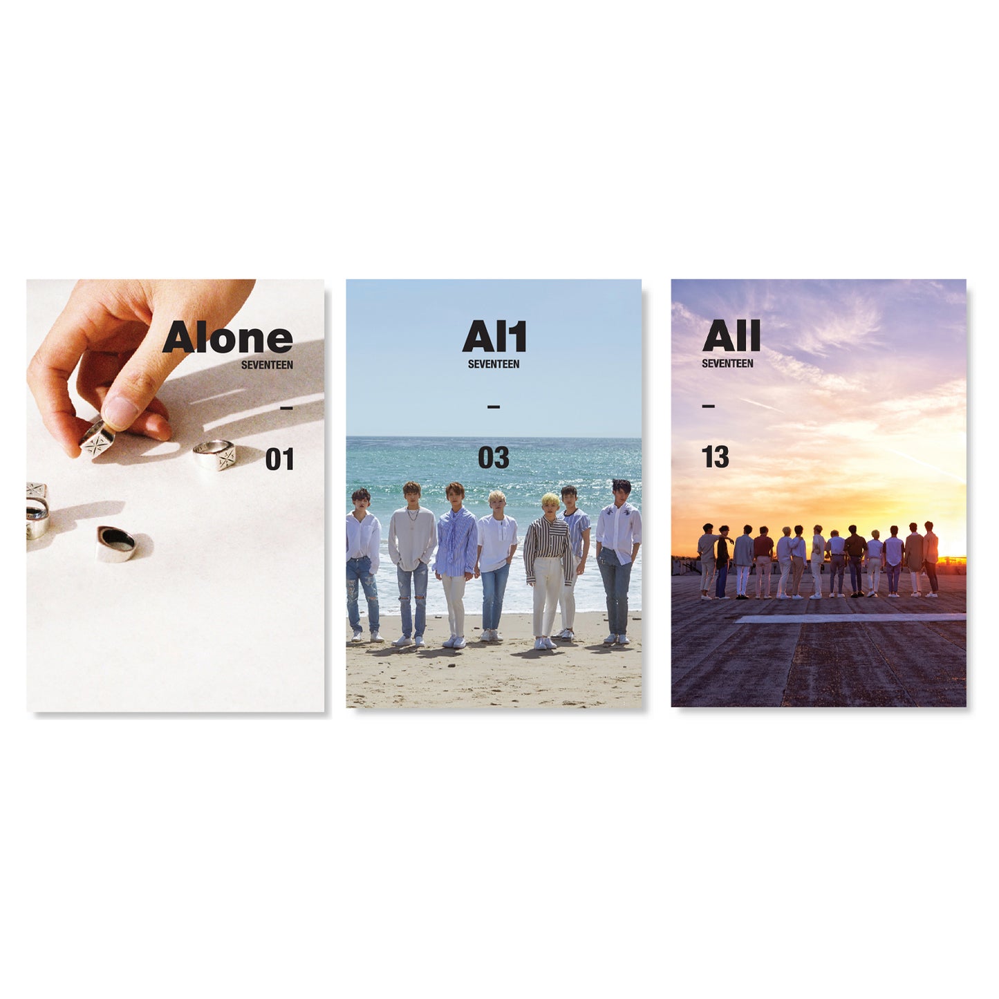 SEVENTEEN 4TH MINI ALBUM 'AI1' (RE-RELEASE) SET COVER