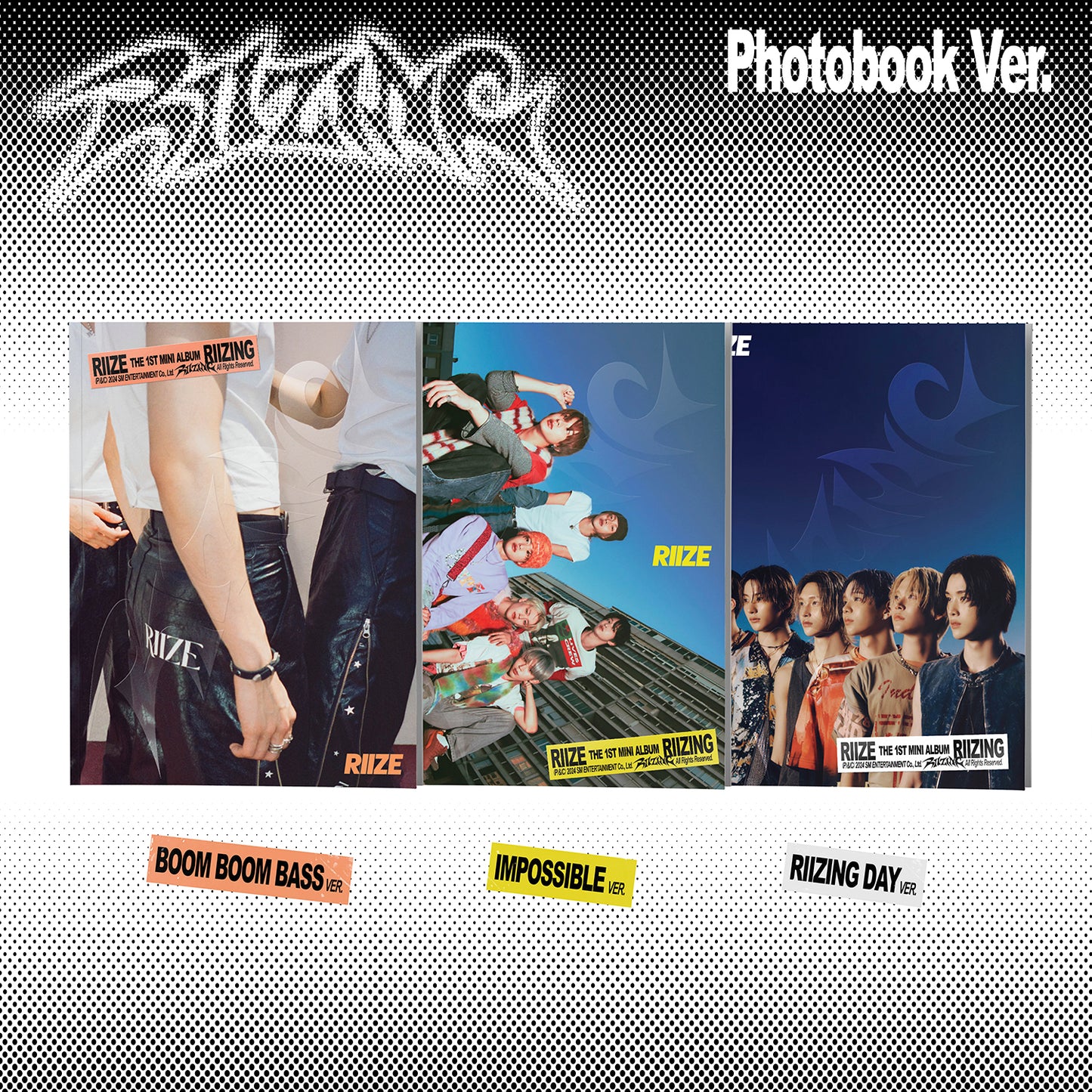 RIIZE 1ST MINI ALBUM 'RIIZING' (PHOTOBOOK) SET COVER