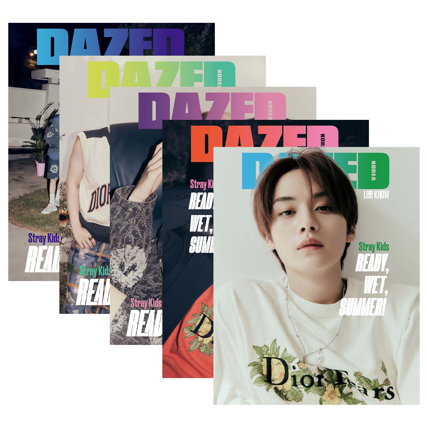 DAZED 'JULY 2023' - STRAY KIDS' SET COVER