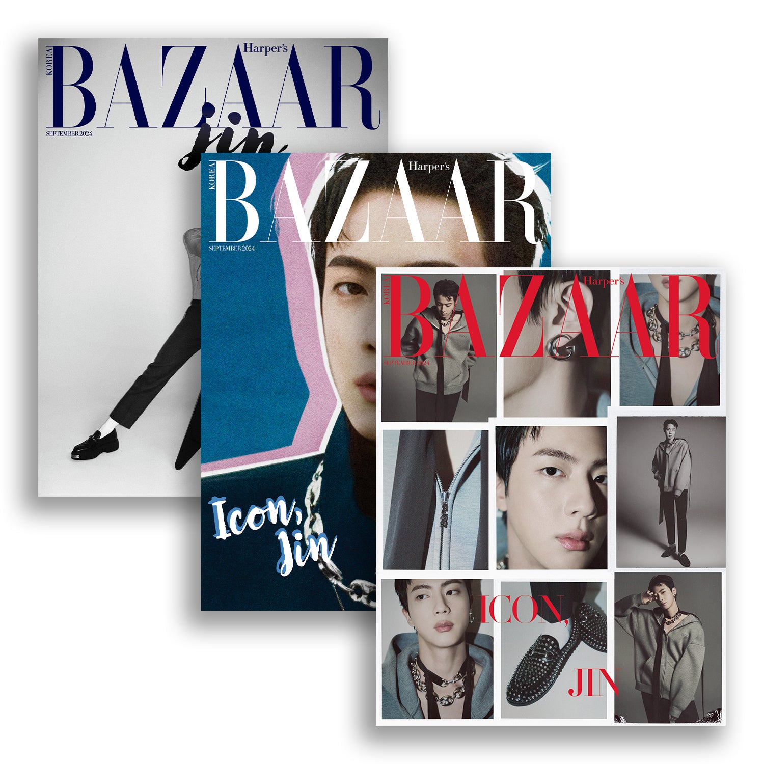 BAZAAR 'SEPTEMBER 2024 - JIN (BTS)' SET COVER