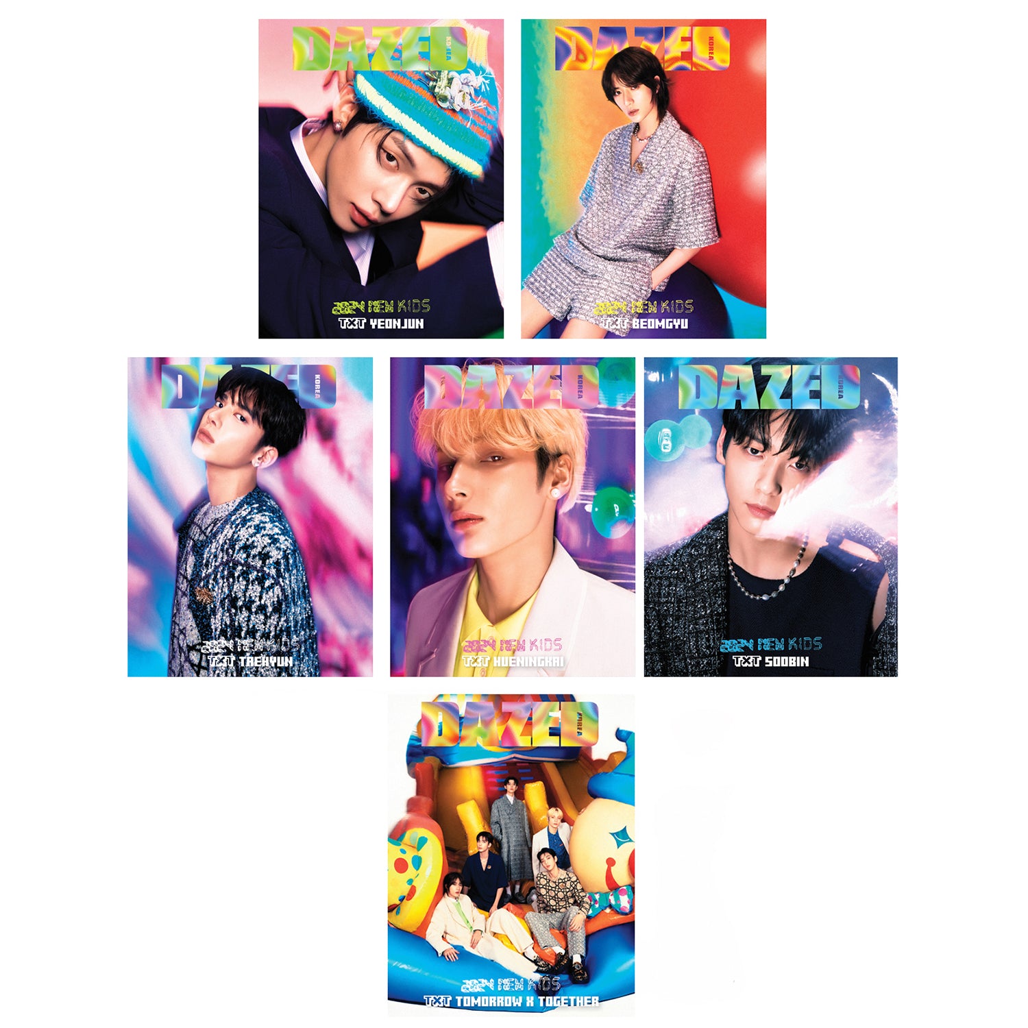 DAZED 'JANUARY 2024 - TXT' SET COVER