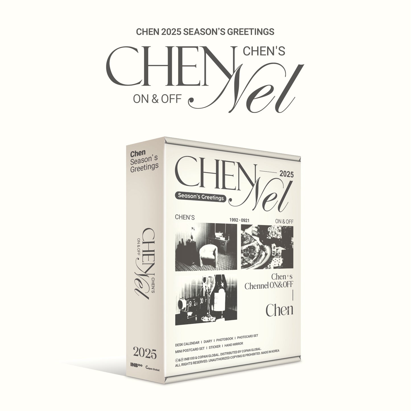 CHEN 2025 SEASON'S GREETINGS 'CHEN'S CHANNEL ON & OFF' COVER