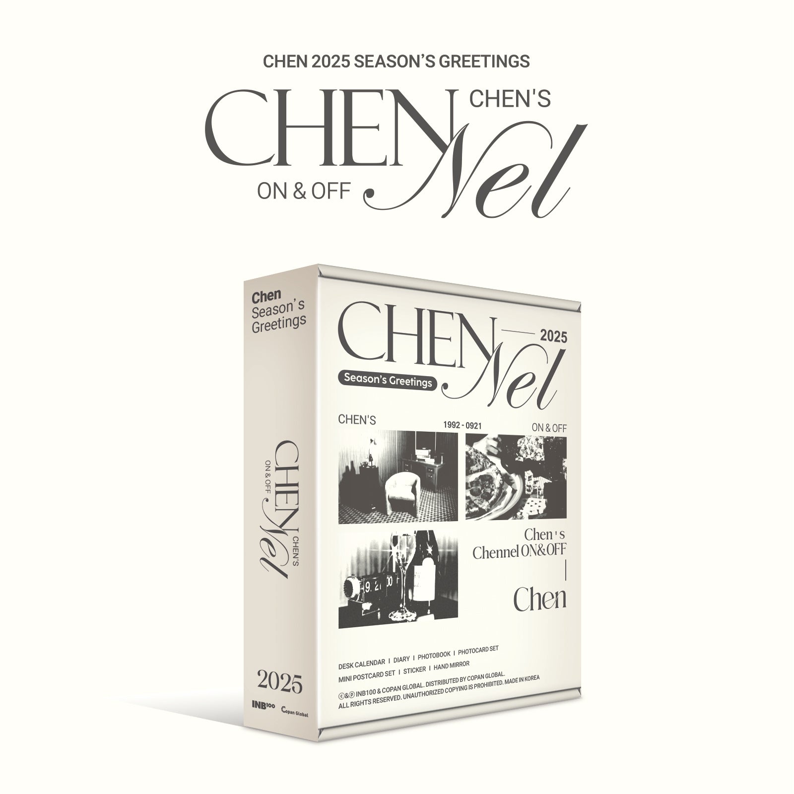 CHEN 2025 SEASON'S GREETINGS 'CHEN'S CHANNEL ON & OFF' COVER