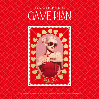 JEON SOMI EP ALBUM 'GAME PLAN' (PHOTOBOOK) RED VERSION COVER