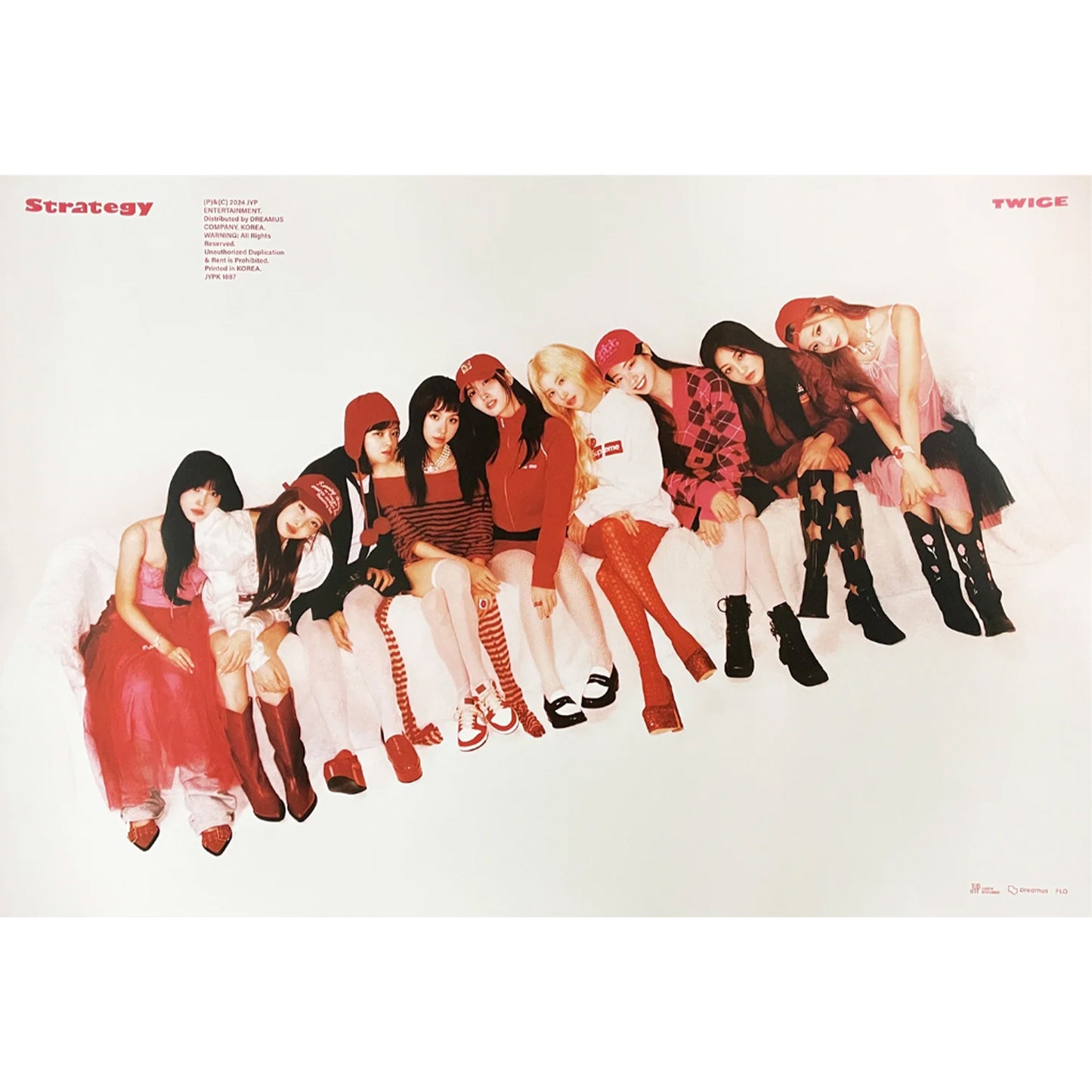 TWICE 14TH MINI ALBUM 'STRATEGY' POSTER ONLY STEP 2 VERSION COVER