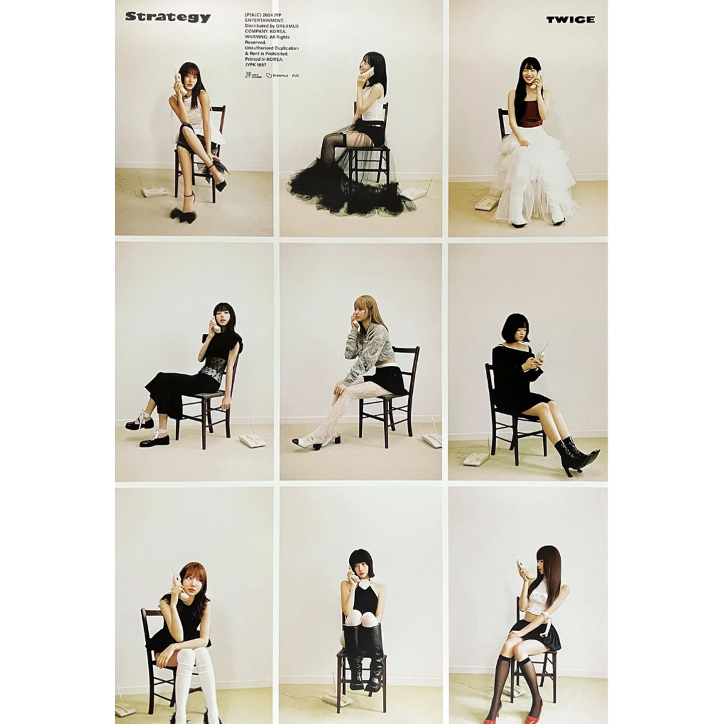 TWICE 14TH MINI ALBUM 'STRATEGY' POSTER ONLY STEP 3 VERSION COVER