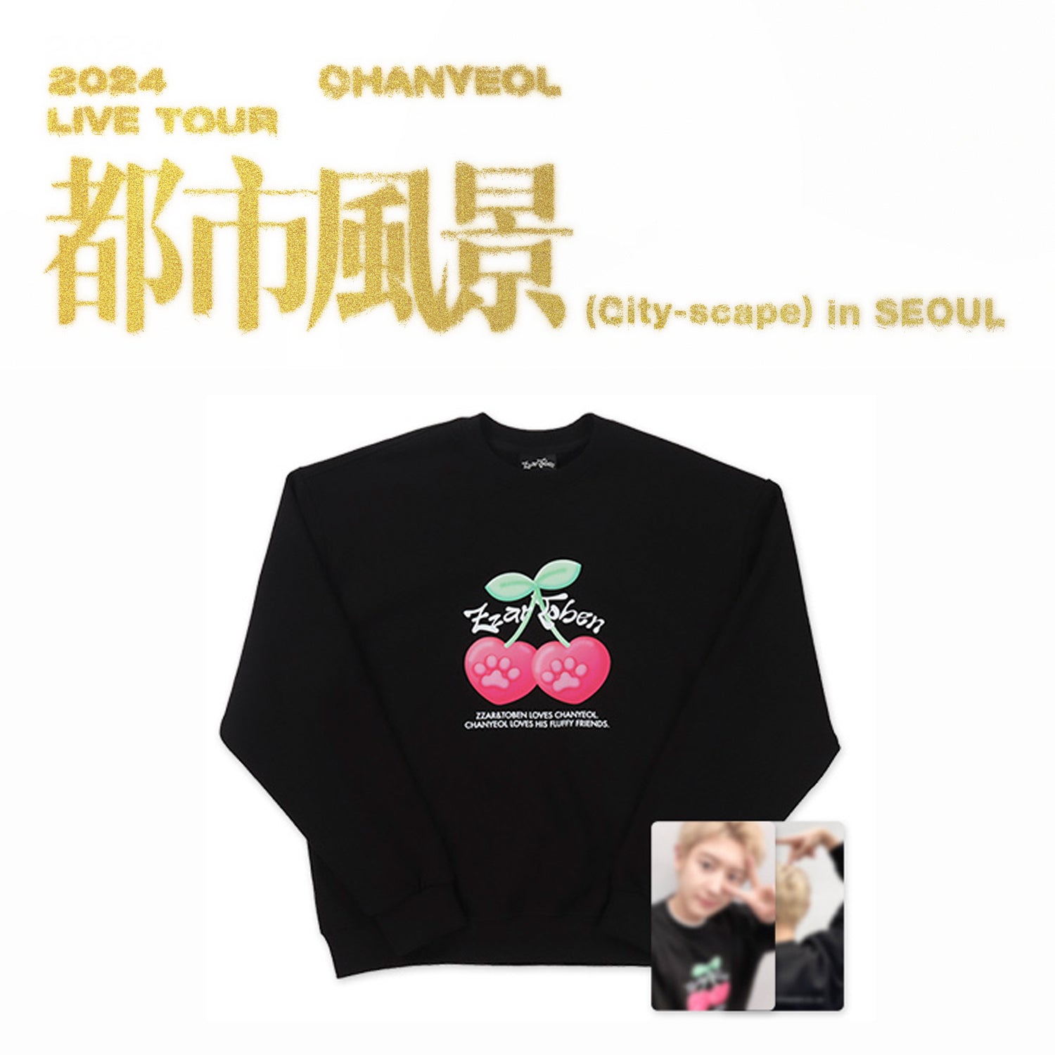 CHANYEOL 2024 LIVE TOUR '都市風景 (CITY-SCAPE)' MD SWEATSHIRT SET COVER