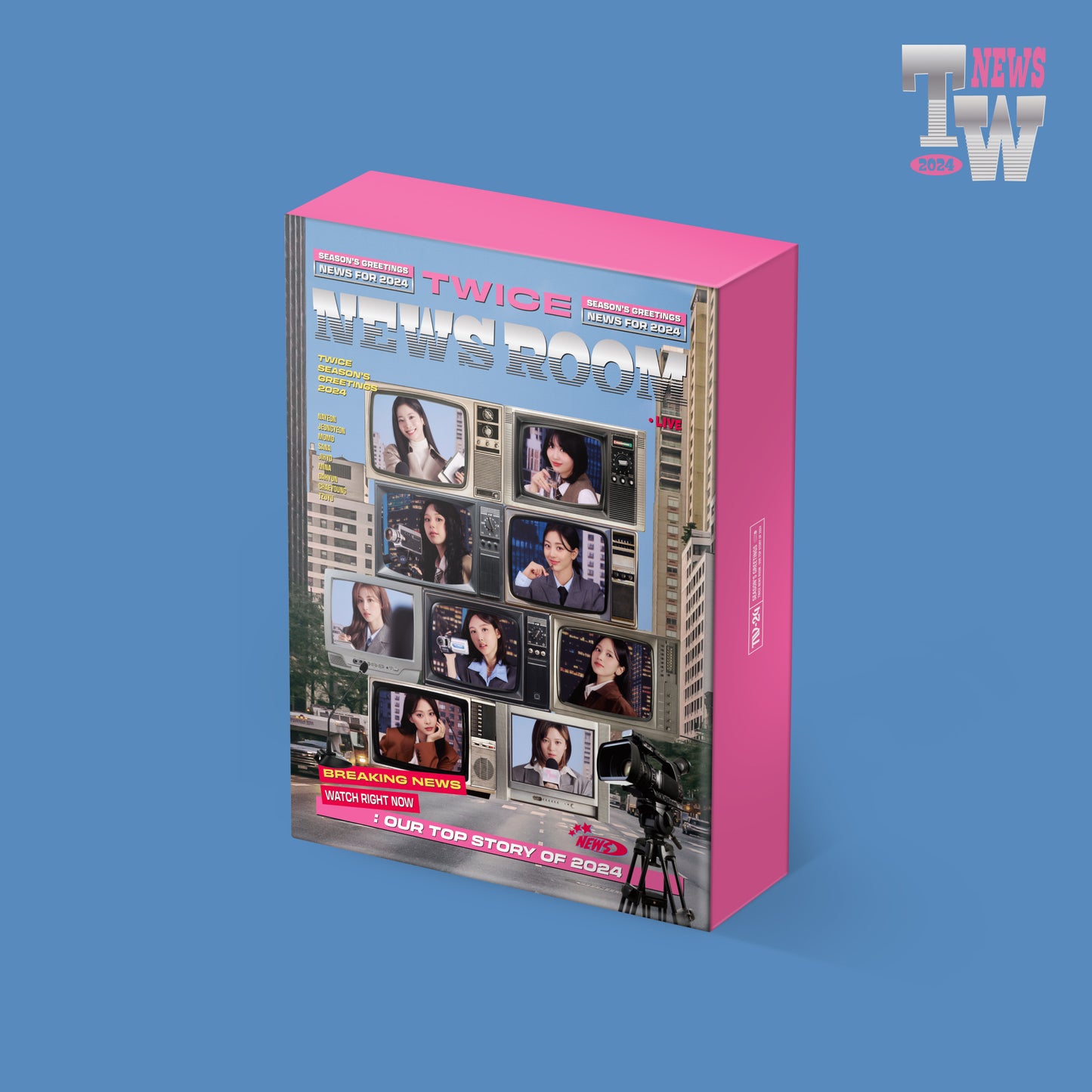 TWICE 2024 SEASON'S GREETINGS 'TWICE NEWS ROOM' COVER