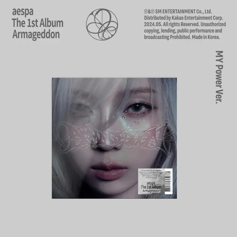 AESPA 1ST ALBUM 'ARMAGEDDON' (MY POWER) WINTER VERSION COVER