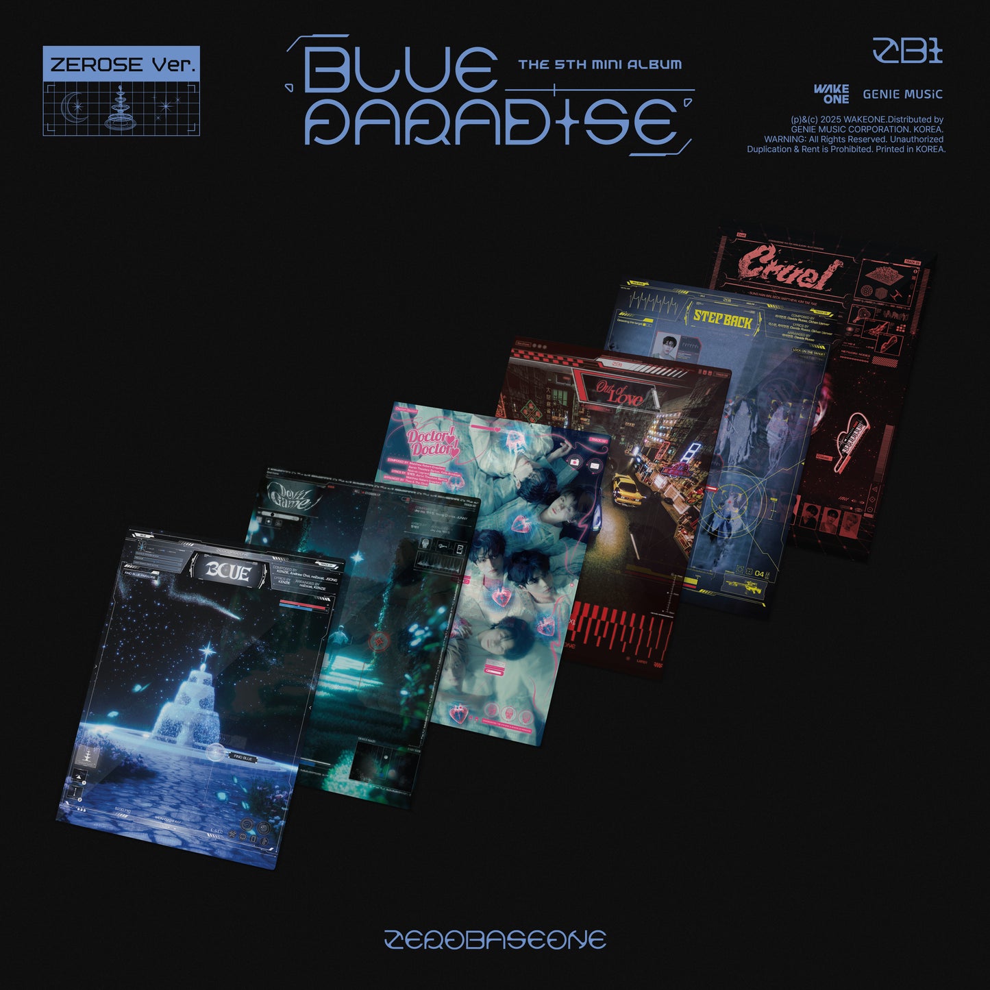 ZEROBASEONE (ZB1) 5TH MINI ALBUM 'BLUE PARADISE' (ZEROSE) COVER