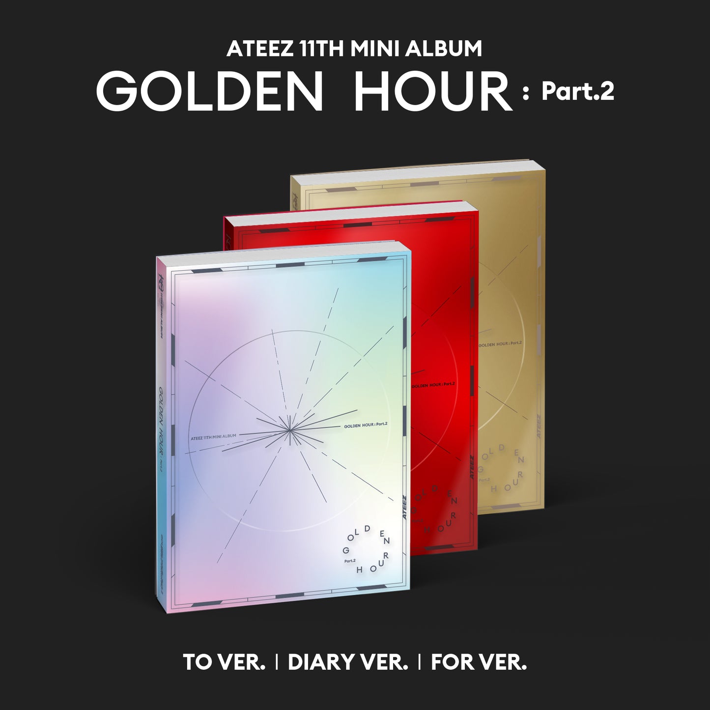 ATEEZ 11TH MINI ALBUM 'GOLDEN HOUR : PART.2' COVER