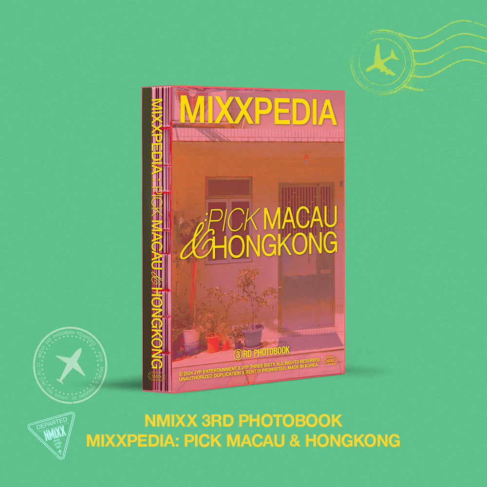 NMIXX 3RD PHOTOBOOK 'MIXXPEDIA : PICK MACAU & HONGKONG' COVER