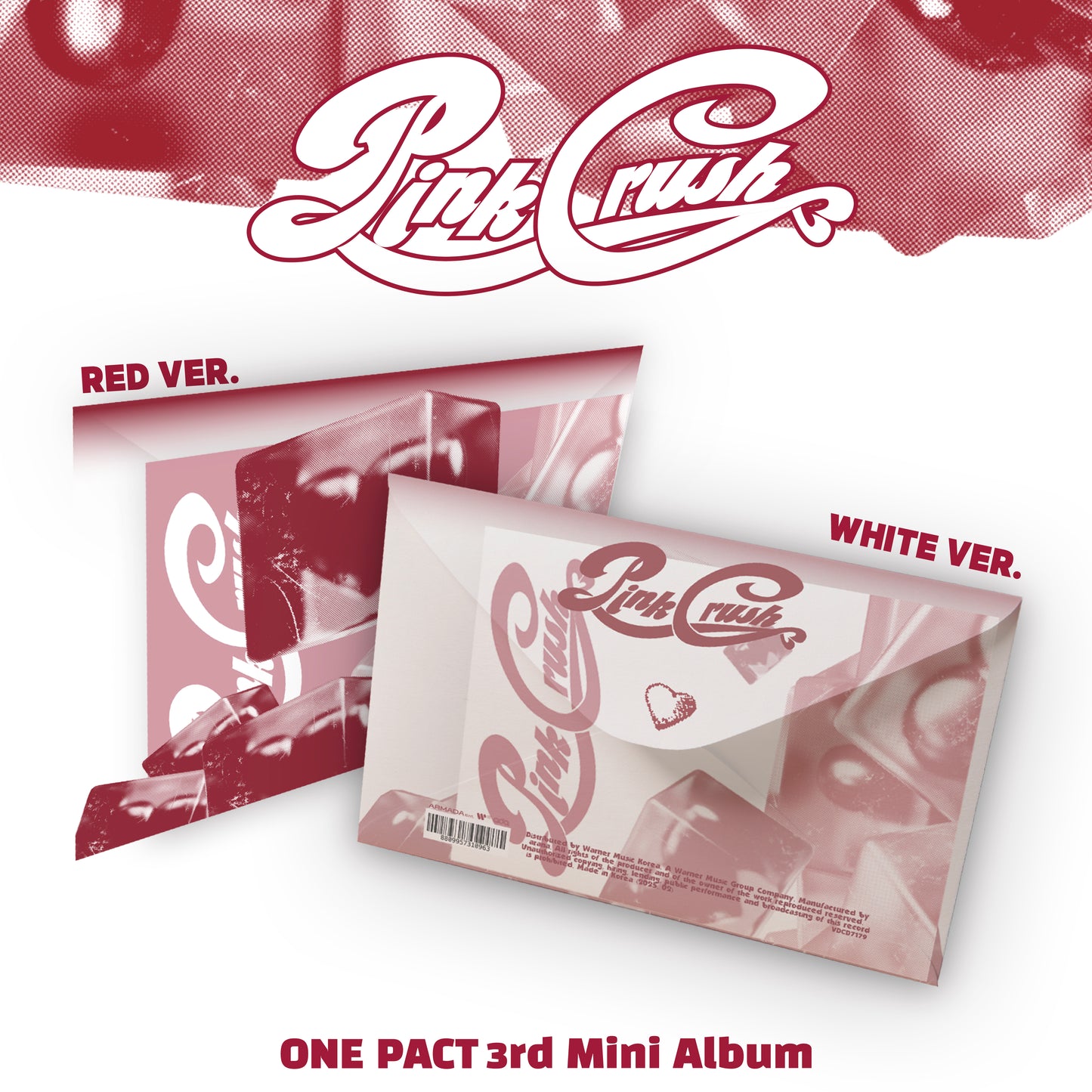 ONE PACT 3RD MINI ALBUM 'PINK CRUSH' COVER