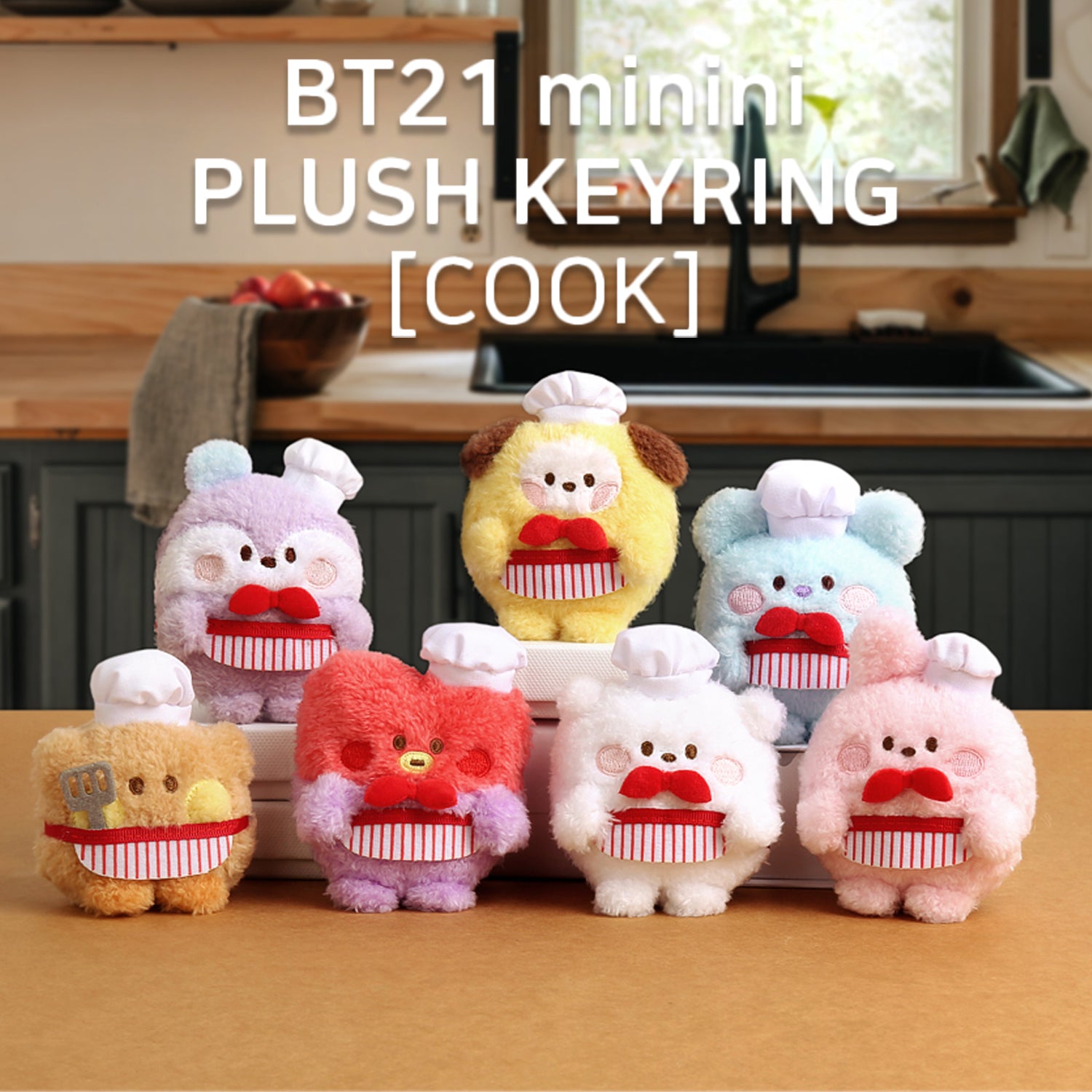 BT21 MININI PLUSH KEYRING [CHEF] COVER