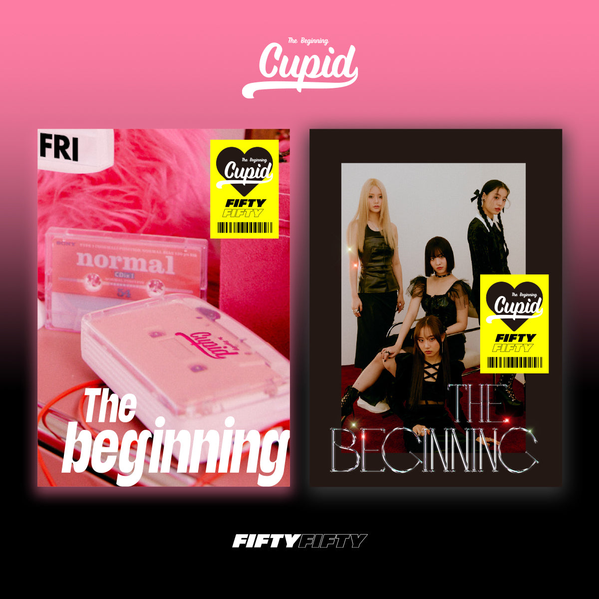 FIFTY FIFTY 1ST SINGLE ALBUM 'THE BEGINNING: CUPID' SET COVER