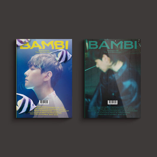 BAEK HYUN 3RD MINI ALBUM 'BAMBI' (PHOTO BOOK) + POSTER - KPOP REPUBLIC