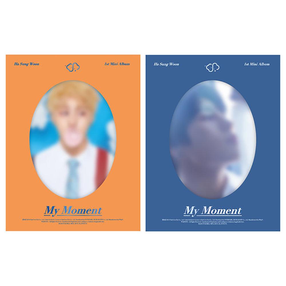 HA SUNG WOON (WANNA ONE) MINI ALBUM 'MY MOMENT' + POSTER