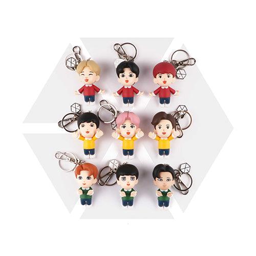 EXO OFFICIAL FIGURE KEYRING + 1 PHOTO CARD - KPOP REPUBLIC