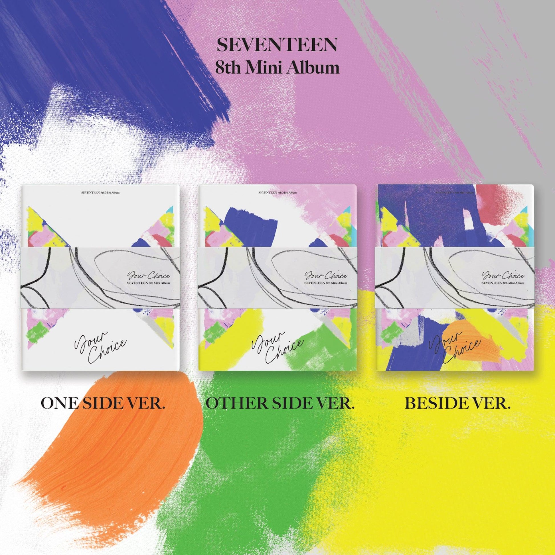 SEVENTEEN 8TH MINI ALBUM 'YOUR CHOICE' SET COVER