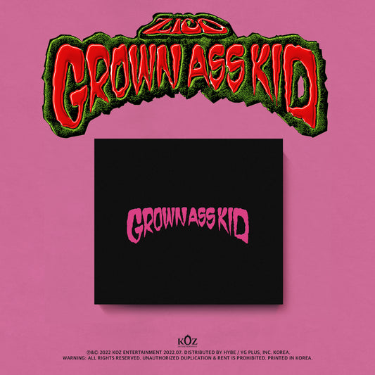 ZICO 4TH MINI ALBUM 'GROWN ASS KID' (JEWEL) COVER