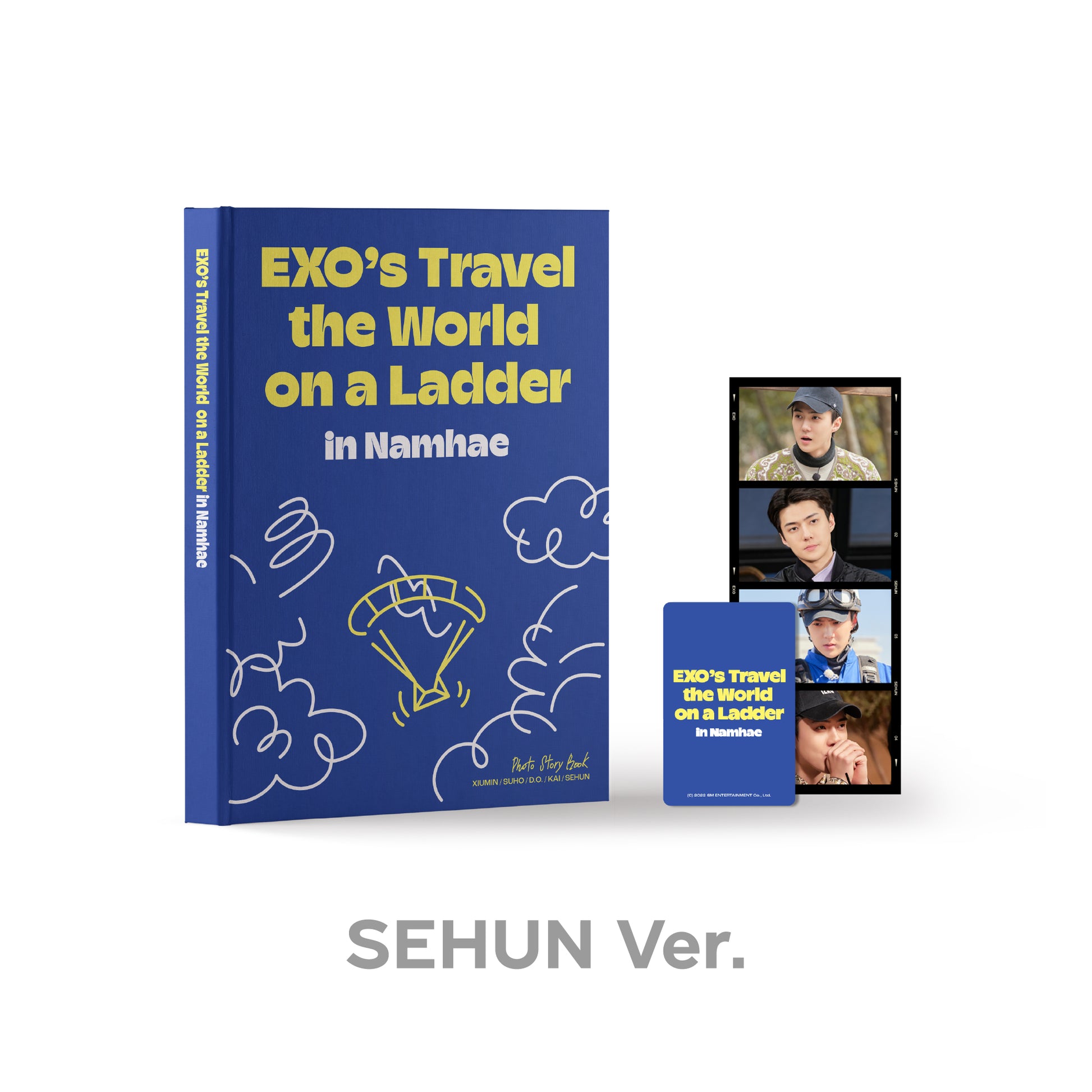 EXO 'EXO'S TRAVEL THE WORLD ON A LADDER IN NAMHAE' PHOTO STORY BOOK SEHUN COVER