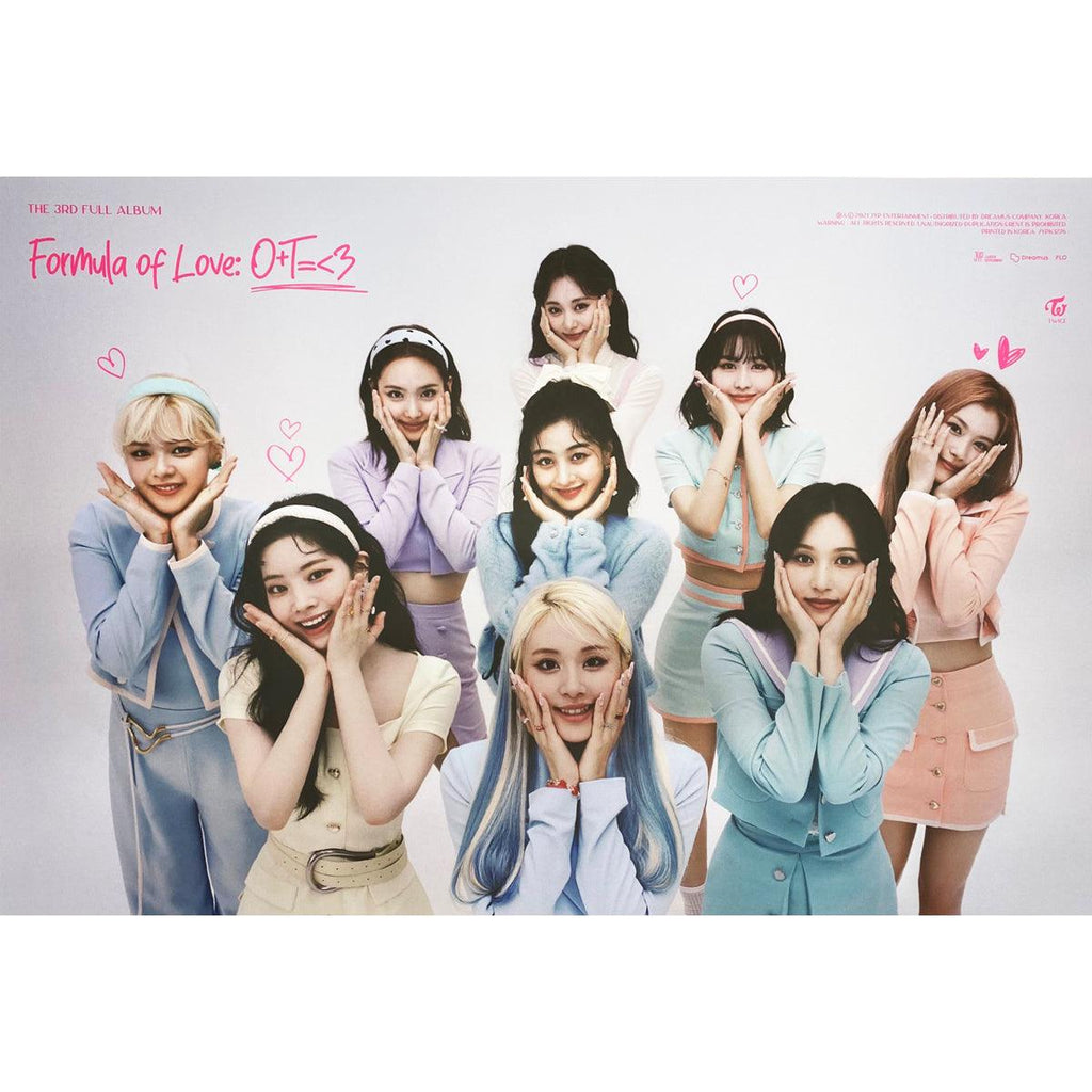 Kpop TWICE Mini Photo Album Formula of Love O+T=3 High quality HD Print