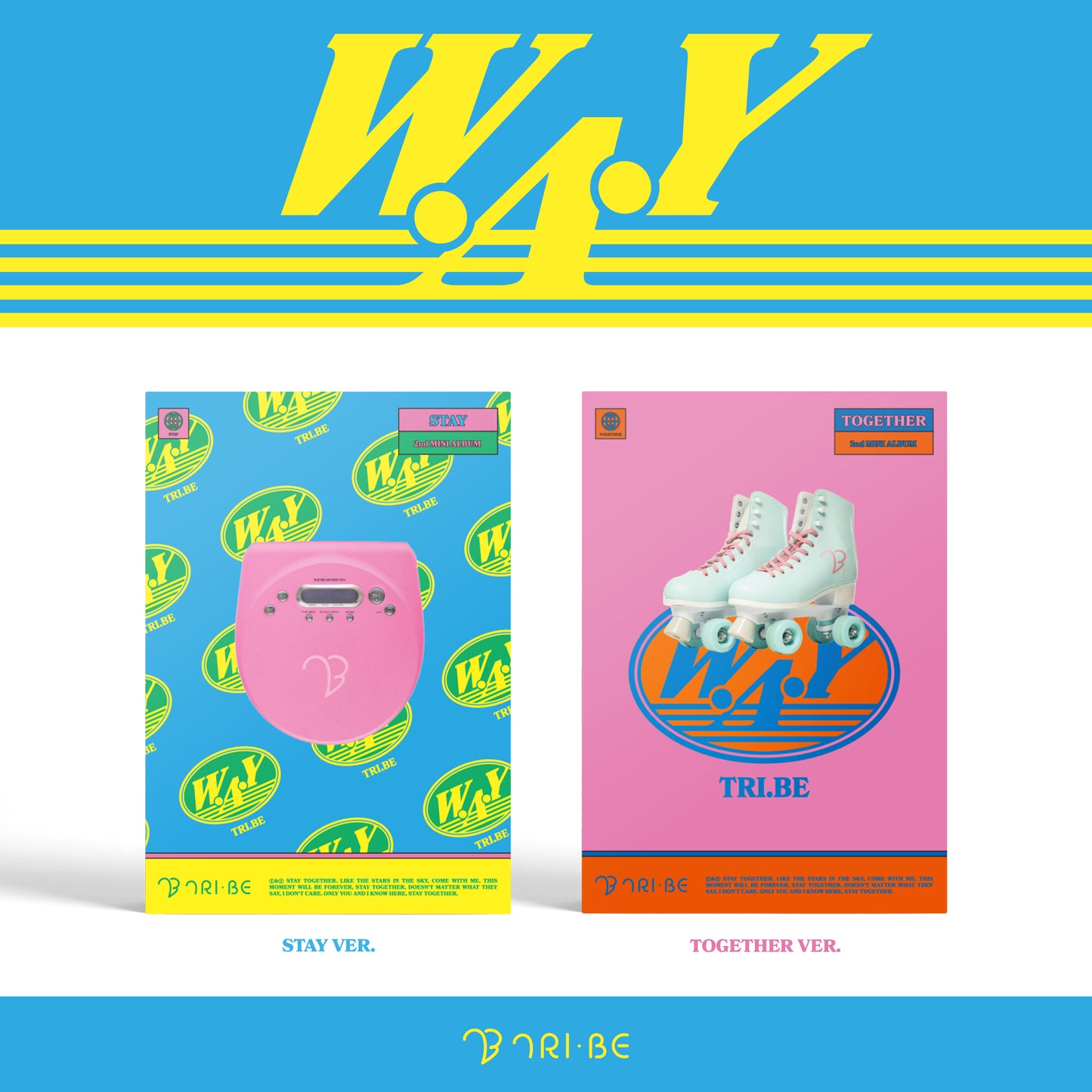  TRI.BE 2ND MINI ALBUM 'W.A.Y' SET COVER