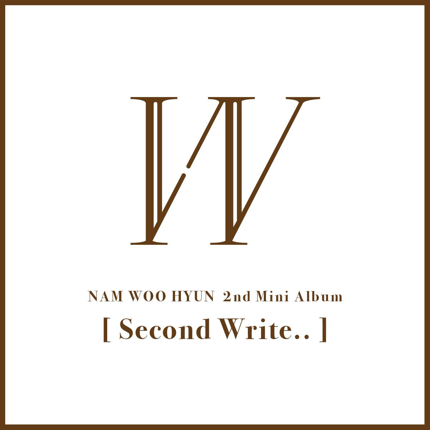 NAM WOOHYUN (INFINITE) 2ND MINI ALBUM 'SECOND WRITE..' + POSTER - KPOP REPUBLIC