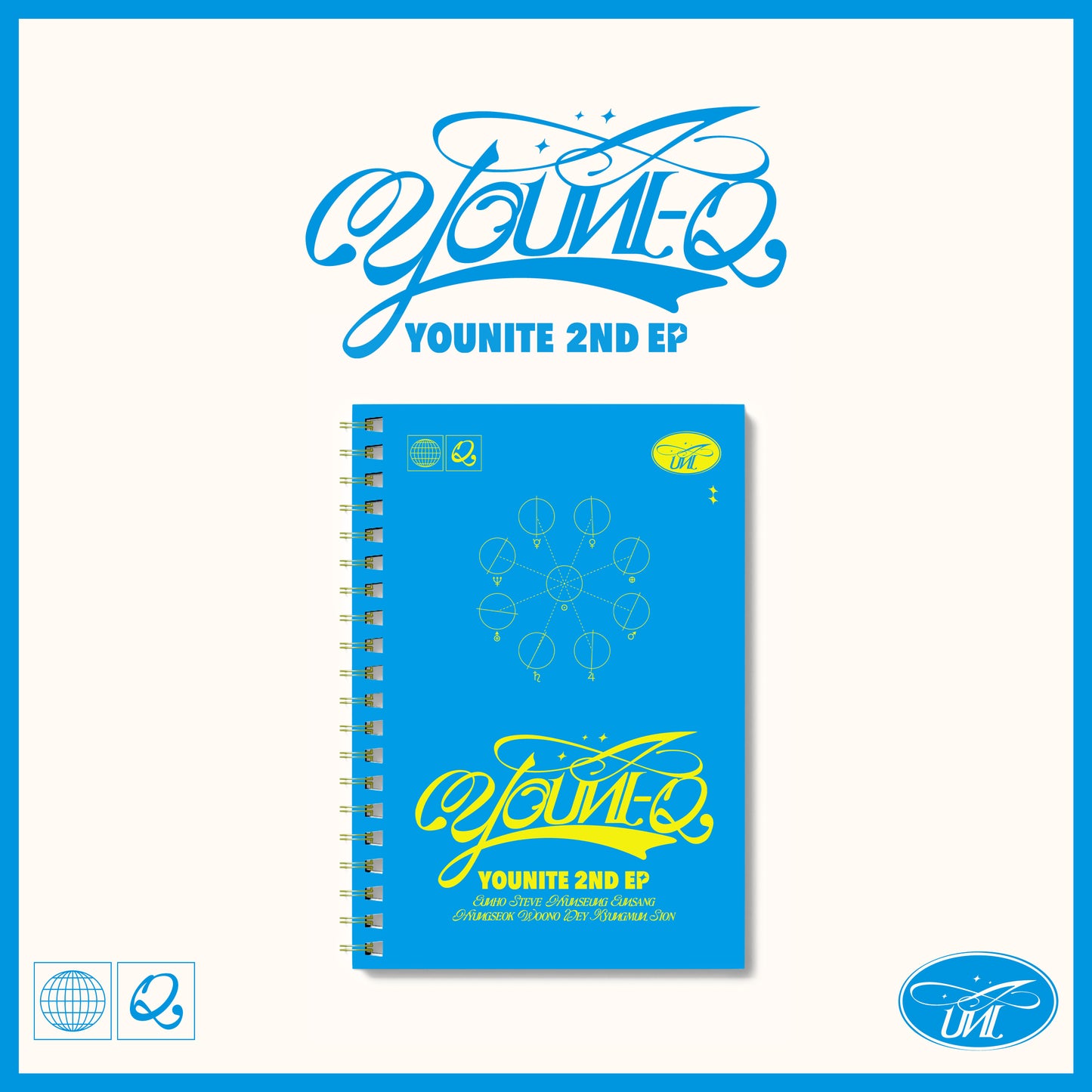 YOUNITE 2ND EP ALBUM 'YOUNI-Q' Q2 VERSION COVER